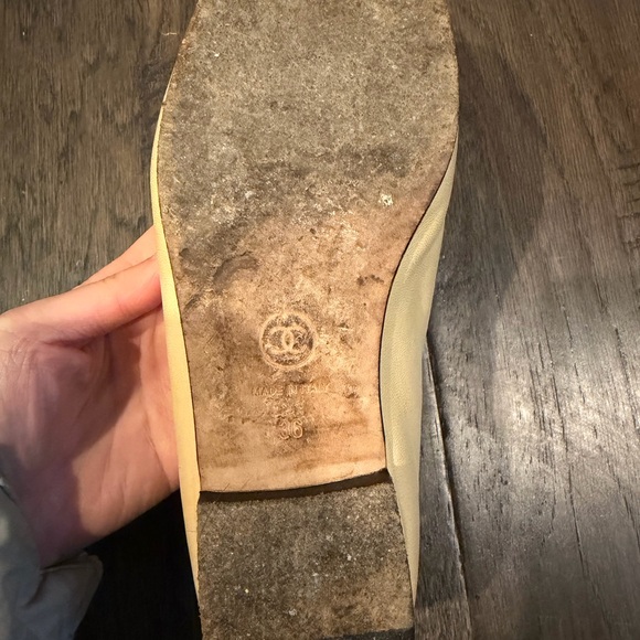 CHANEL two tones classic ballerina flats - Picture 5 of 6